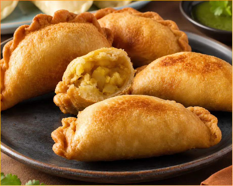 Curry Puff — flaky golden pastry filled with savory curry mixture